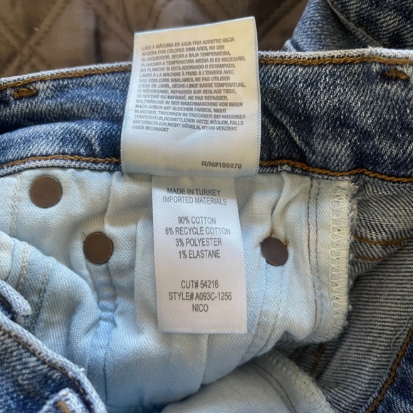 Agolde Nico Slim Skinny Jeans in Shoreline Distressed Medium Wash Sz 24 - Picture 6 of 11